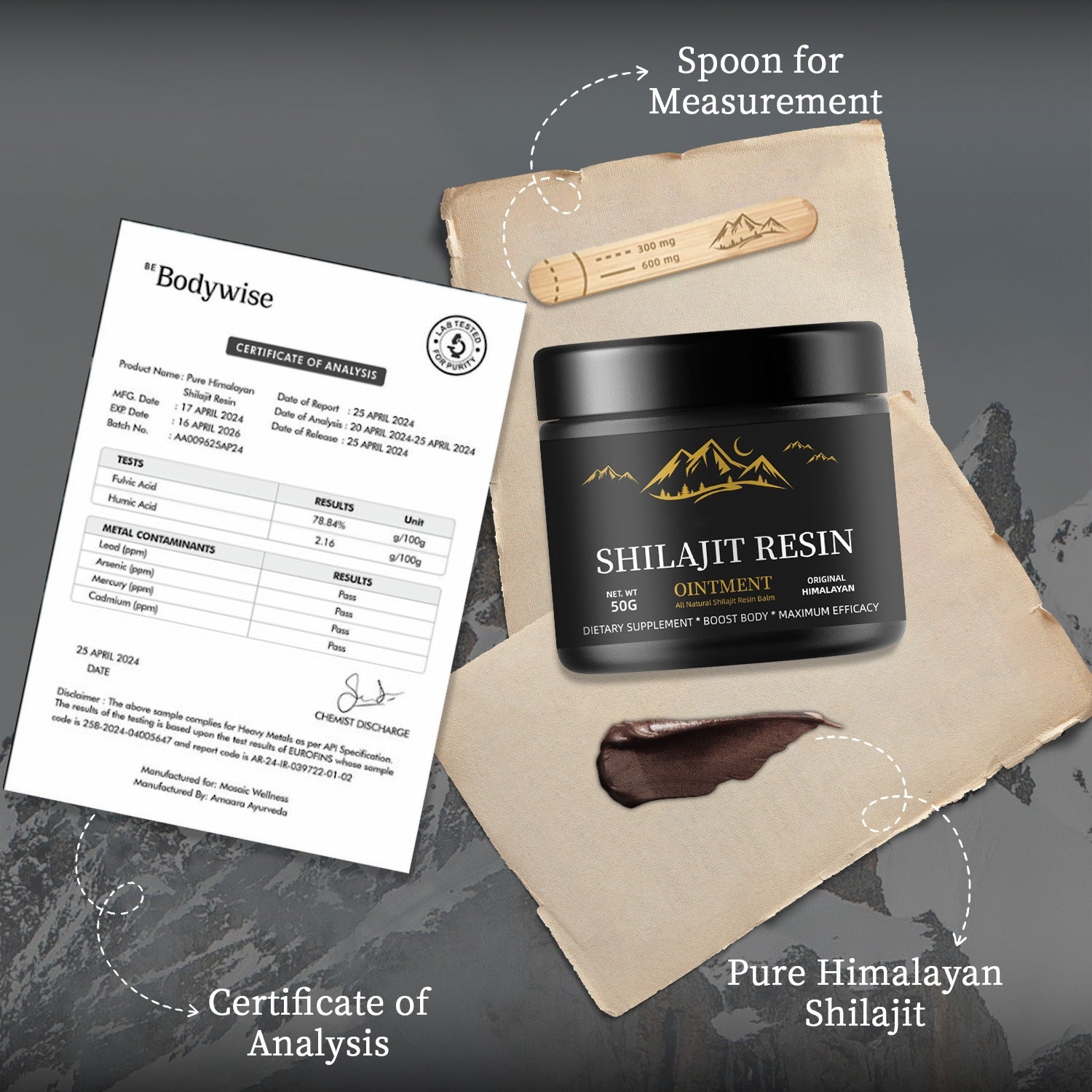 SHILAJIT PUR DE L’HIMALAYA – PUISSANCE NATURELLE, VITALITÉ ULTIME