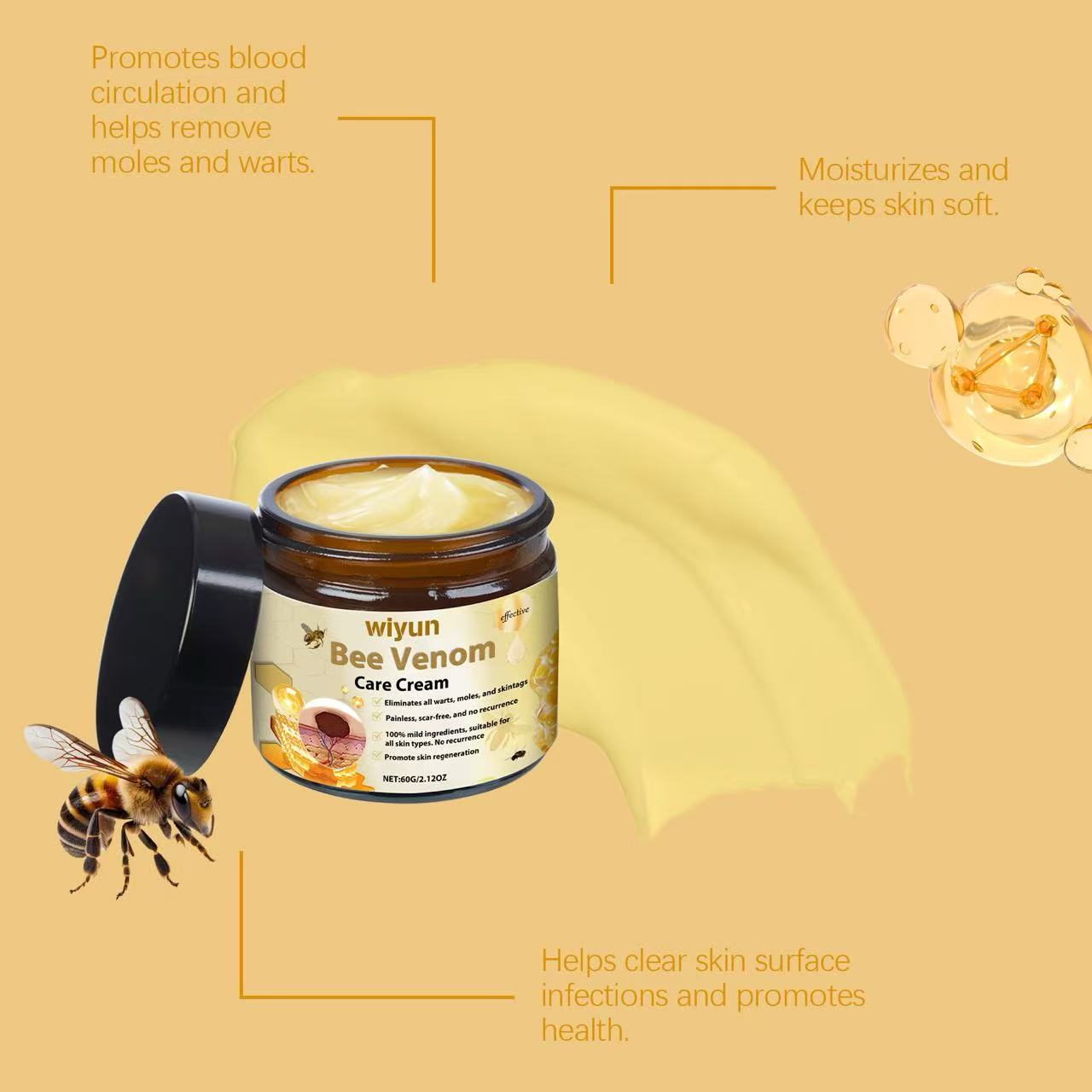 🐝 WiYunBee™ – Crème Réparatrice au Venin d’Abeille
